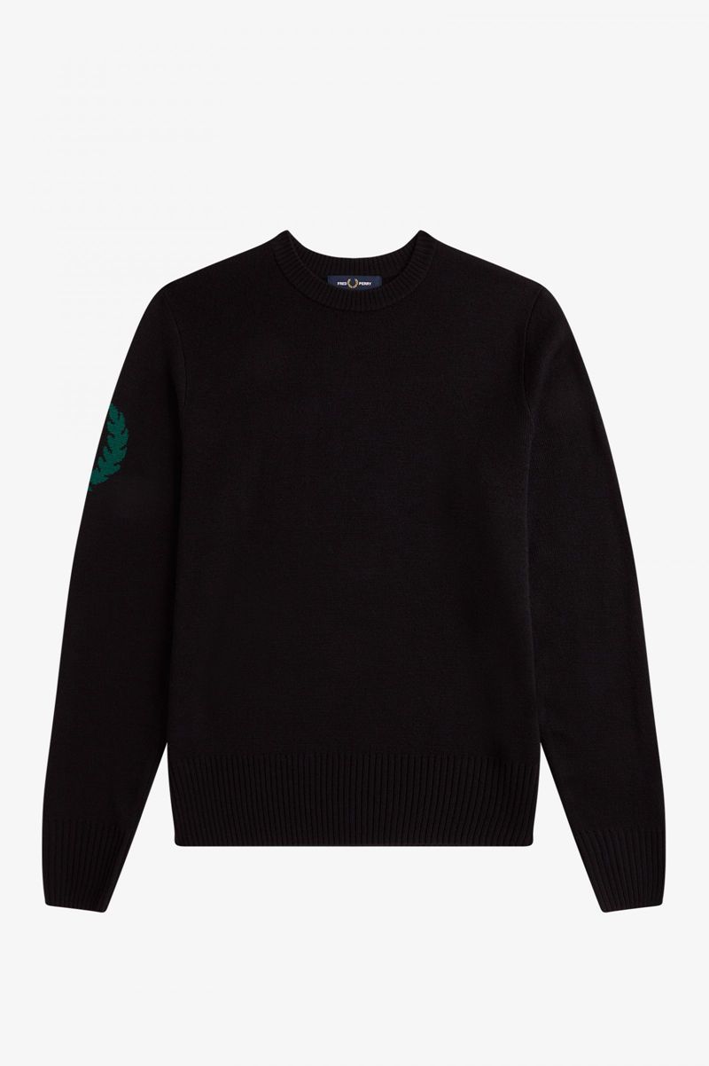 Men's Fred Perry K2803 Knitwear Black | 9153872-VE