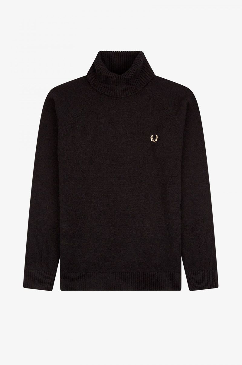 Men's Fred Perry K3832 Knitwear Black | 6439710-BZ