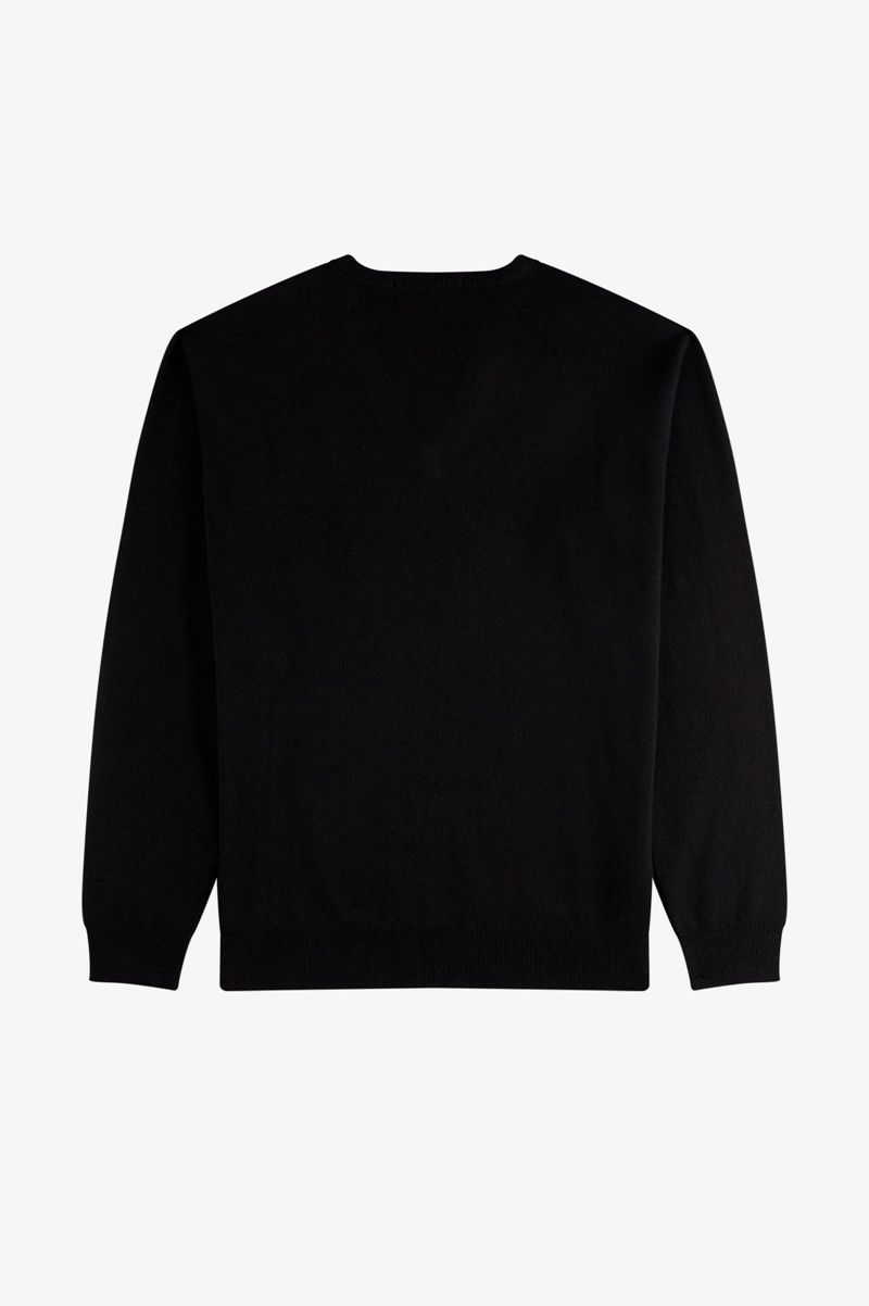 Men's Fred Perry K7315 Knitwear Black | 0956237-QM