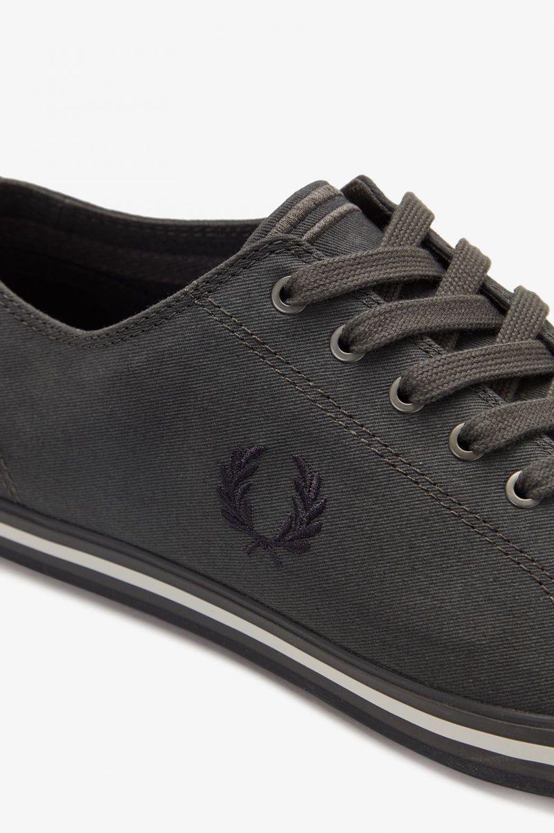 Men's Fred Perry Kingston Shoes Black | 1695270-GM