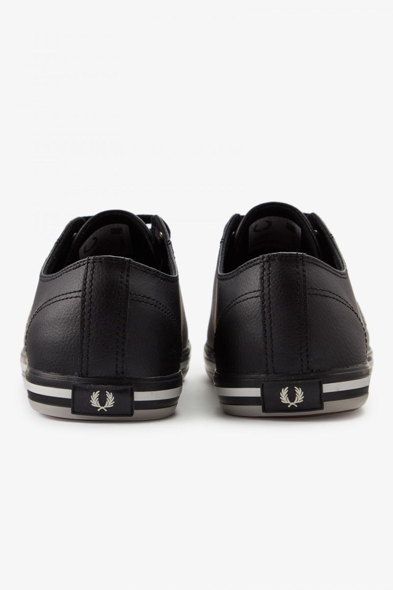 Men's Fred Perry Kingston Shoes Black | 4658179-YP