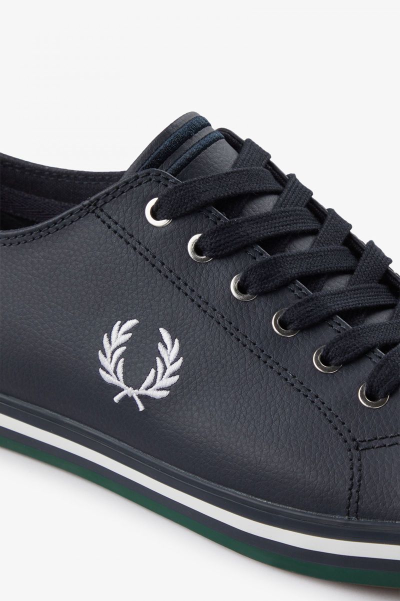 Men's Fred Perry Kingston Shoes Navy | 9630172-YM