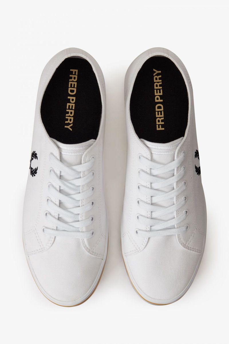 Men's Fred Perry Kingston Shoes White | 0169472-HG