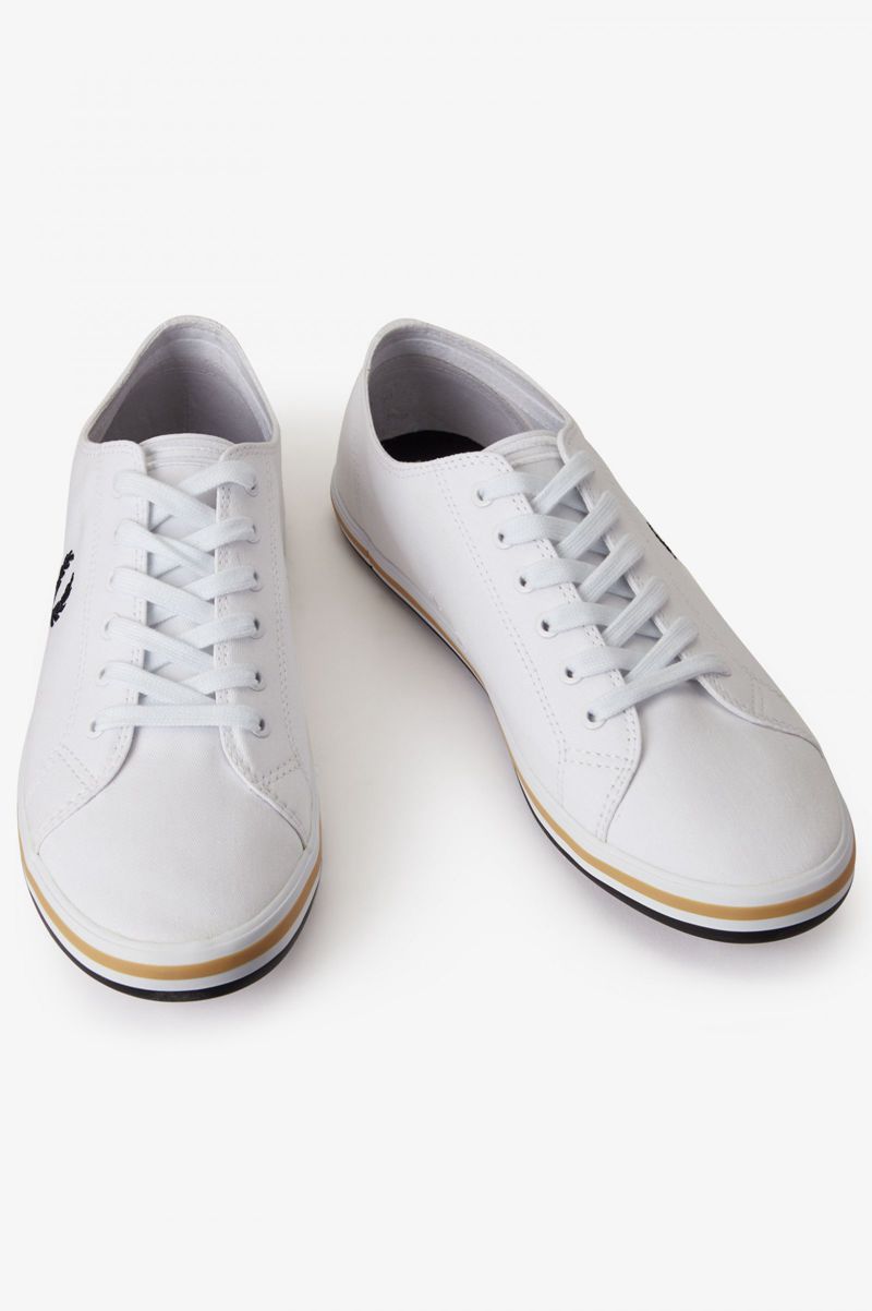 Men's Fred Perry Kingston Shoes White | 0169472-HG