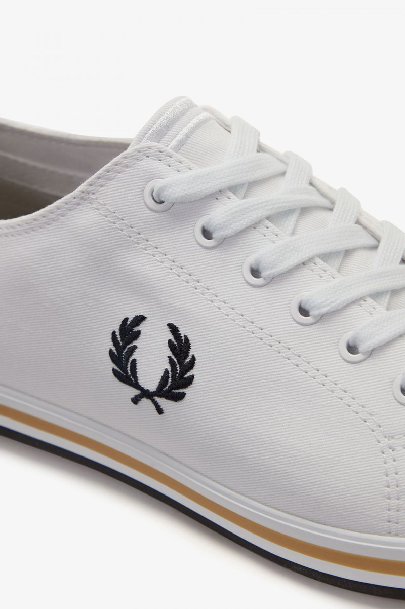 Men's Fred Perry Kingston Shoes White | 0169472-HG