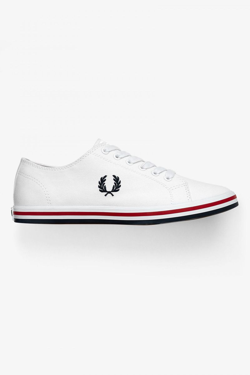 Men's Fred Perry Kingston Shoes White | 1385406-ZH