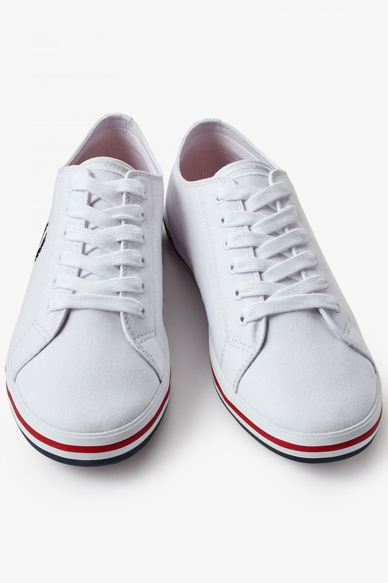 Men's Fred Perry Kingston Shoes White | 1385406-ZH