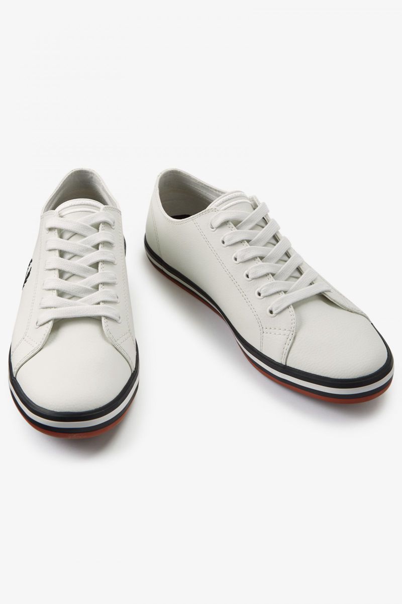 Men's Fred Perry Kingston Shoes White | 2754913-EH