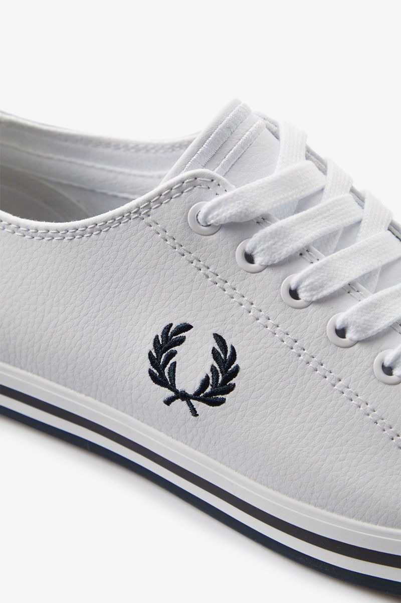 Men's Fred Perry Kingston Shoes White | 7814235-OR