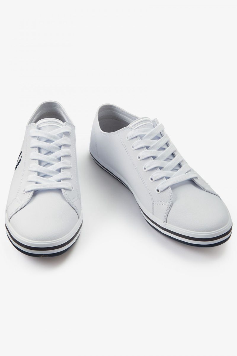 Men's Fred Perry Kingston Shoes White | 7814235-OR