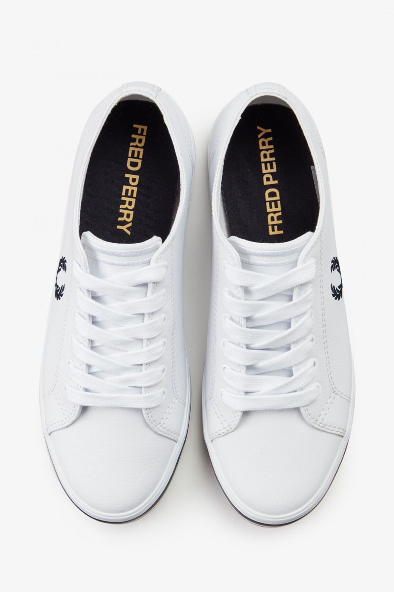 Men's Fred Perry Kingston Shoes White | 7814235-OR