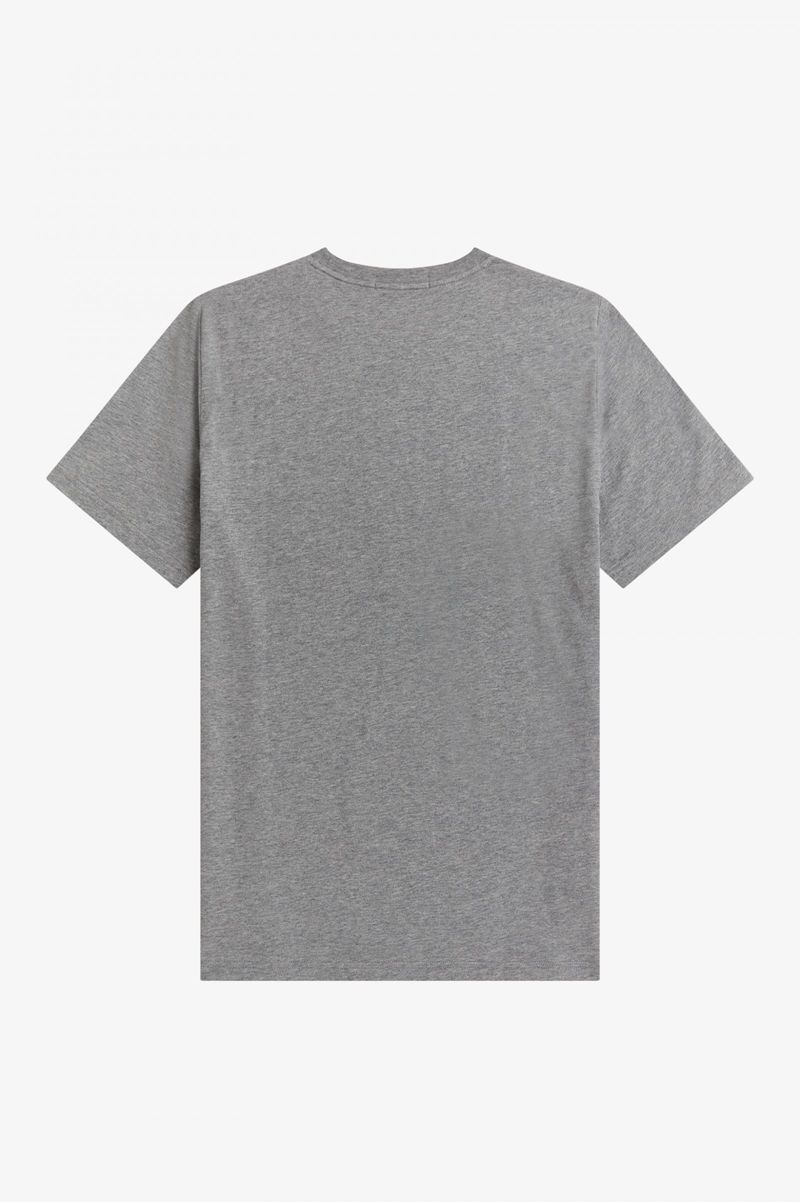 Men's Fred Perry Laurel Wreath T-Shirts Grey | 0264813-DK