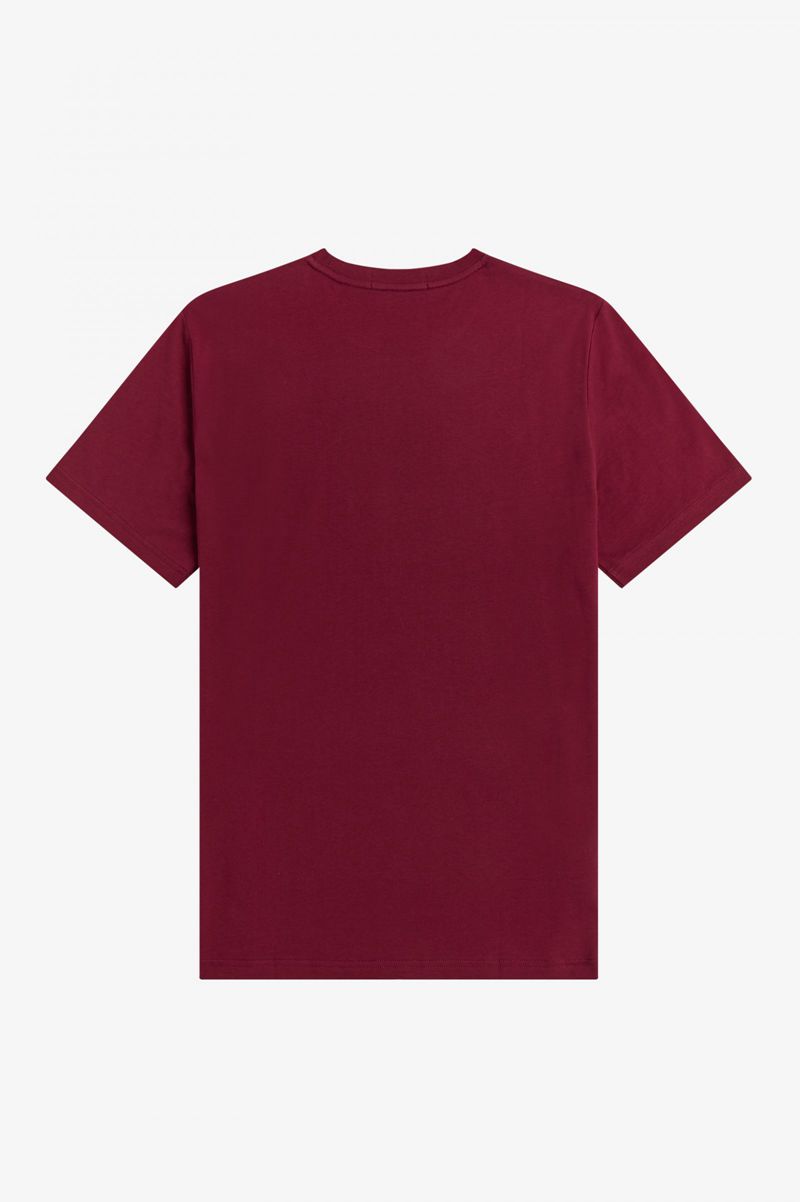 Men's Fred Perry Laurel Wreath T-Shirts Red | 6035971-AZ