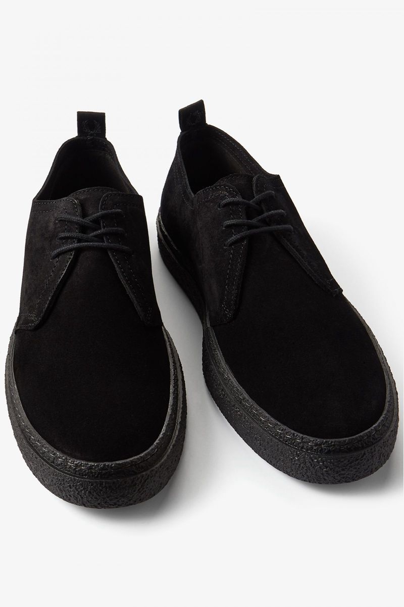 Men's Fred Perry Linden Shoes Black | 6235041-DY