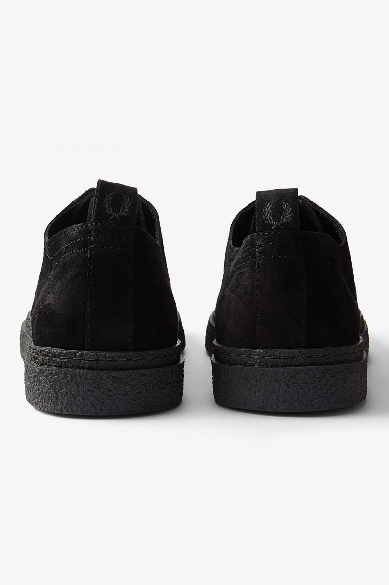 Men's Fred Perry Linden Shoes Black | 6235041-DY