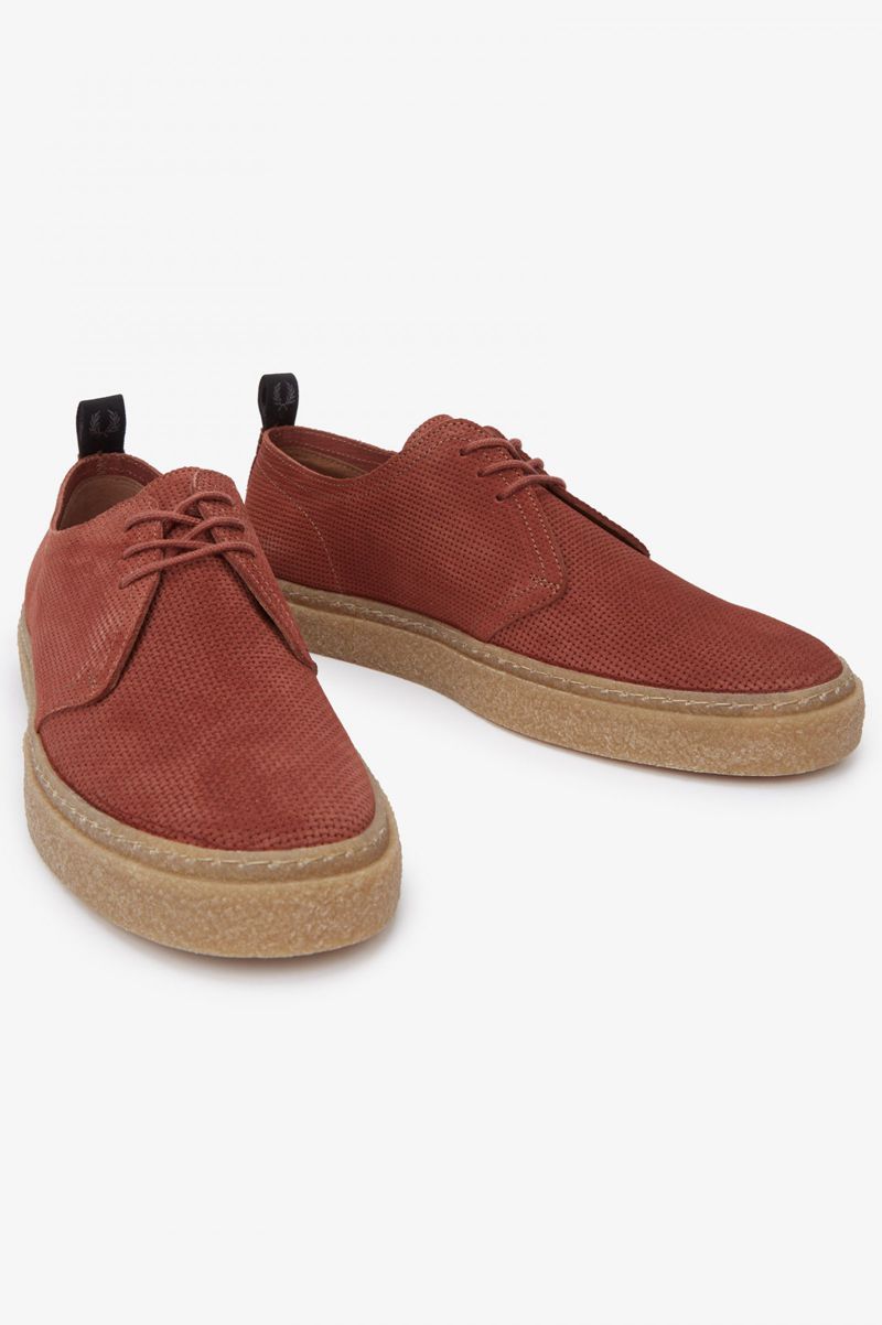 Men's Fred Perry Linden Shoes Brown | 0684973-KU