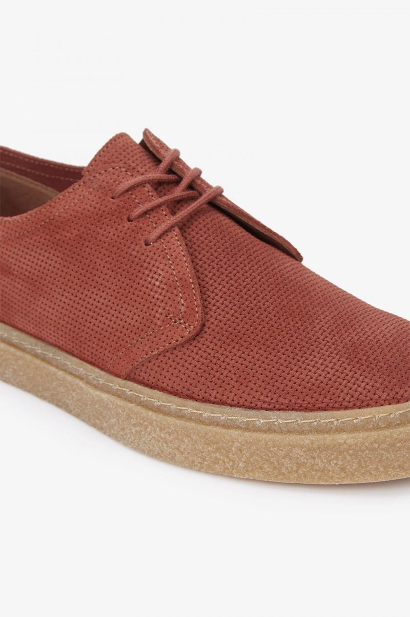 Men's Fred Perry Linden Shoes Brown | 0684973-KU