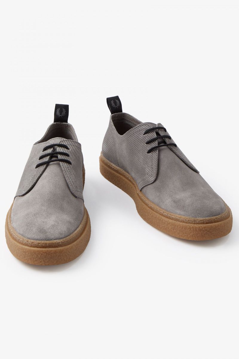 Men's Fred Perry Linden Shoes Grey | 8059243-FE