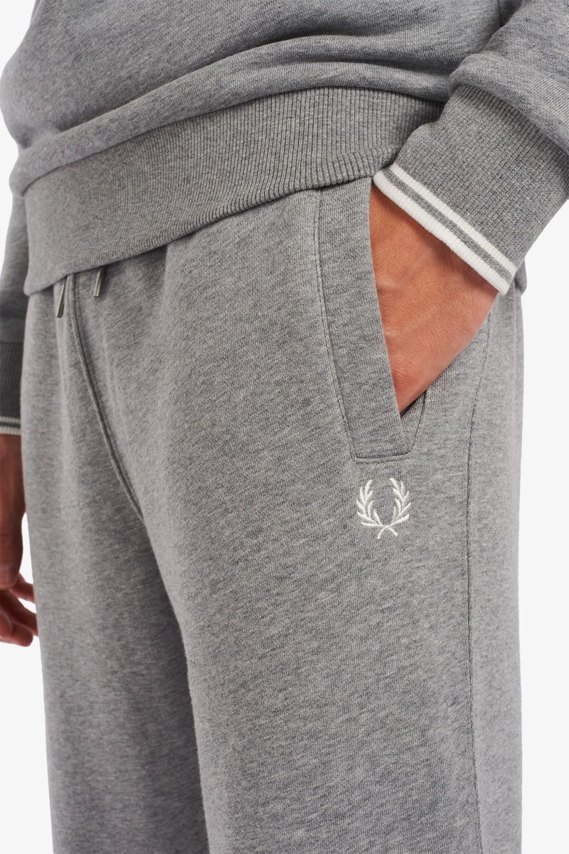 Men's Fred Perry Loopback Sweat Pants Grey | 6840315-PR