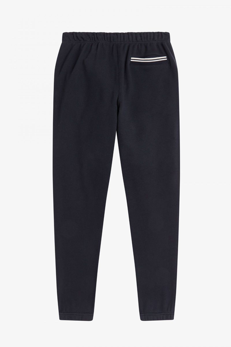 Men's Fred Perry Loopback Sweat Pants Navy | 4051896-EB