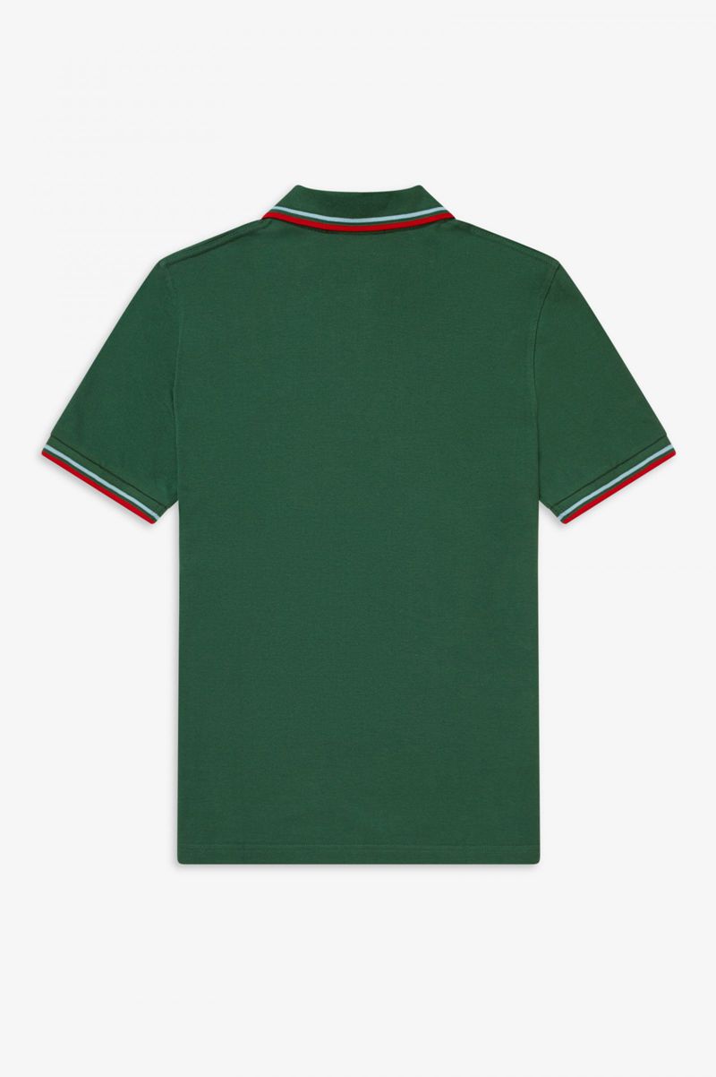 Men's Fred Perry M12 Polo Shirts Green | 3491578-DL