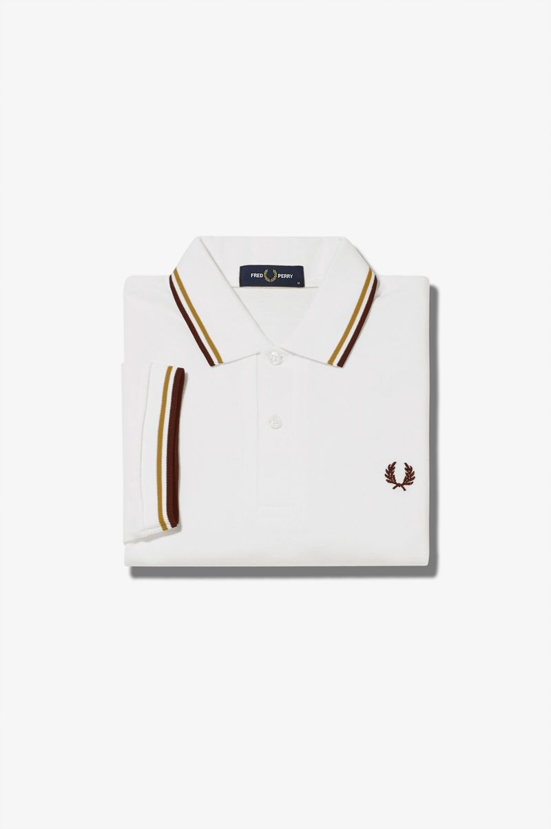 Men's Fred Perry M12 Polo Shirts White | 8431706-YF