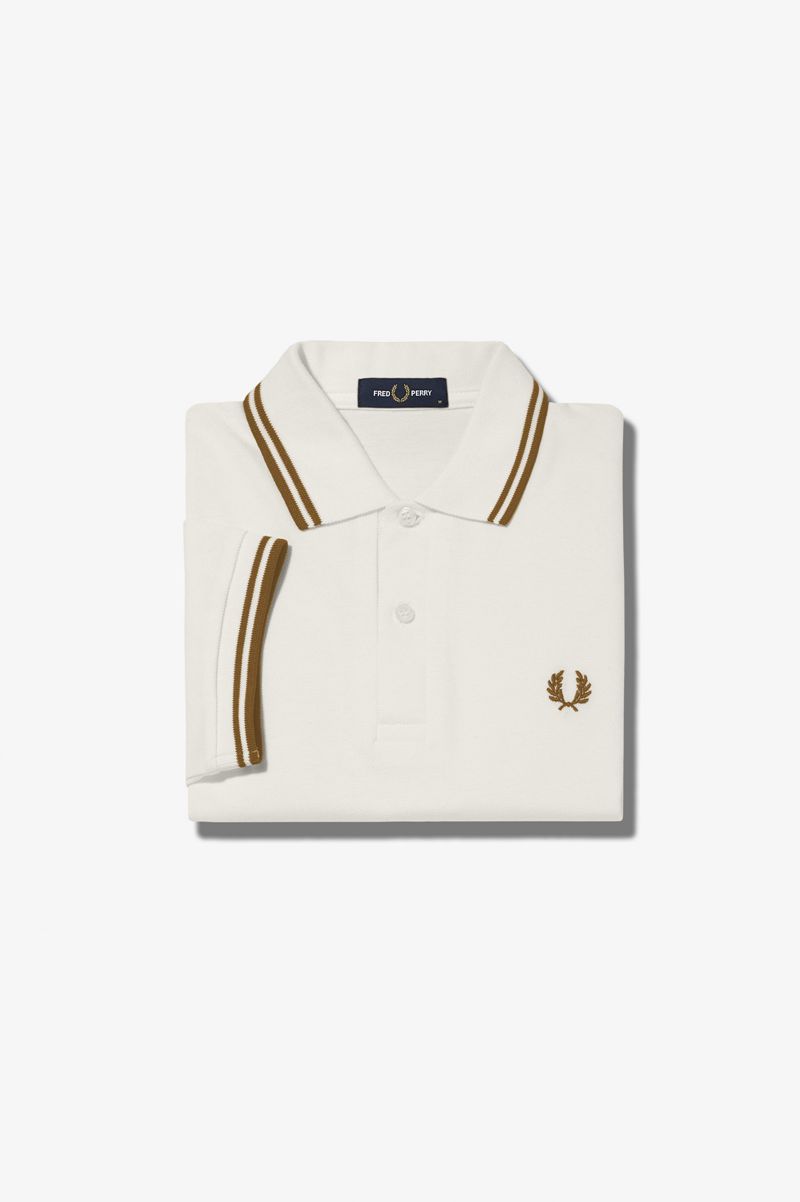 Men's Fred Perry M12 Polo Shirts White | 9873460-KF