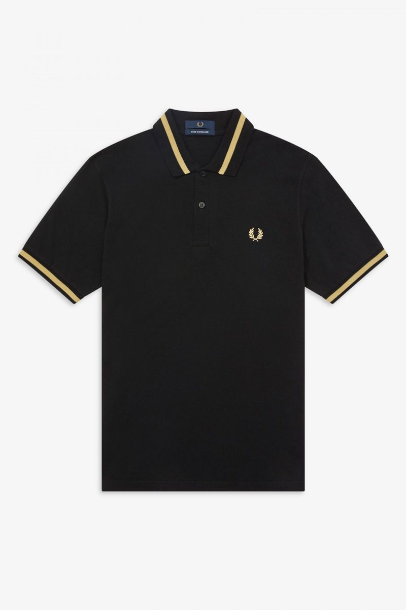 Men's Fred Perry M2 Polo Shirts Black | 1702863-RP