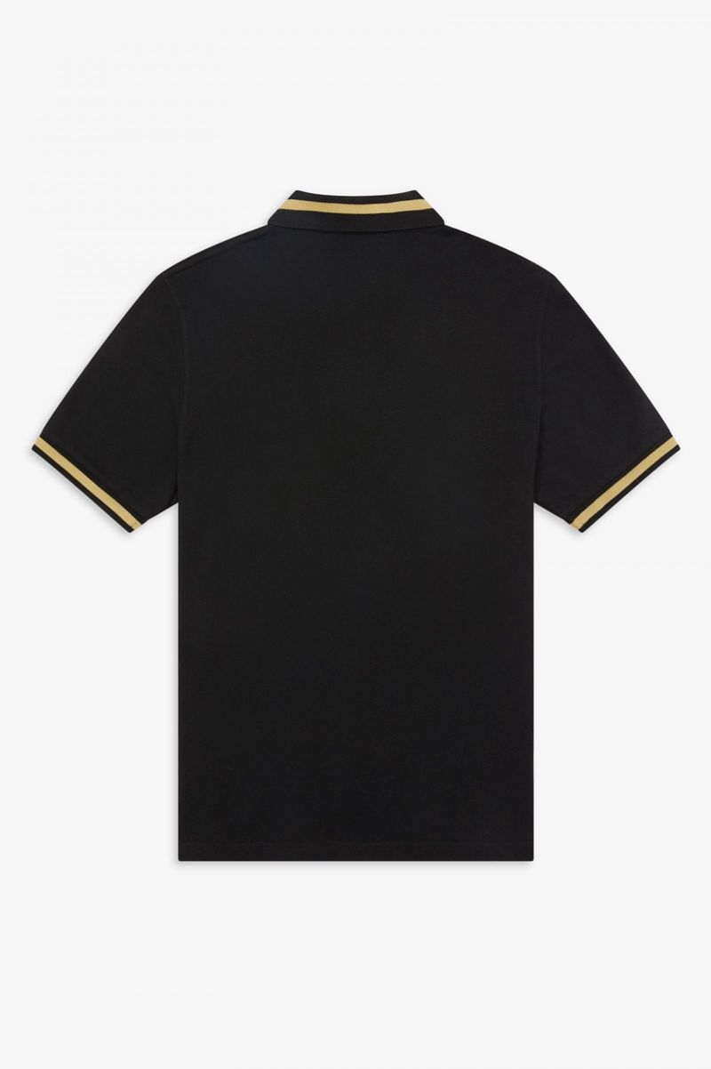 Men's Fred Perry M2 Polo Shirts Black | 1702863-RP