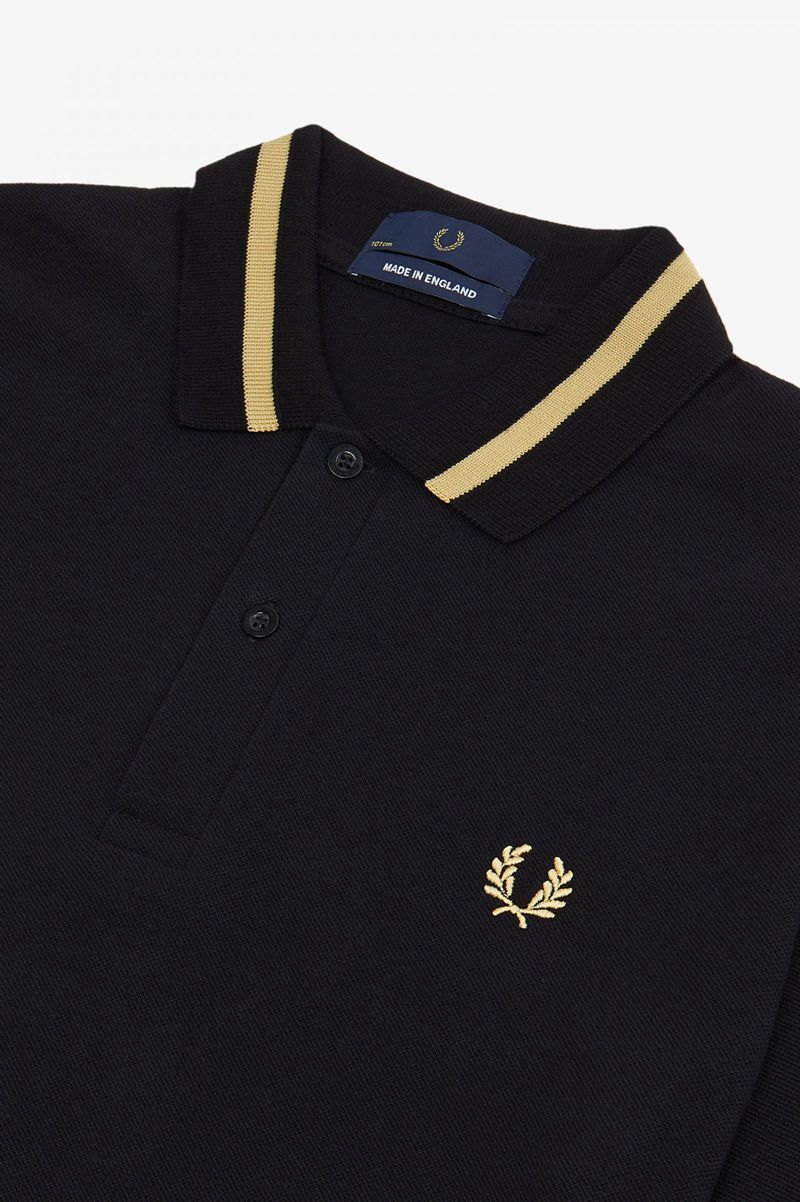 Men's Fred Perry M2 Polo Shirts Black | 1702863-RP