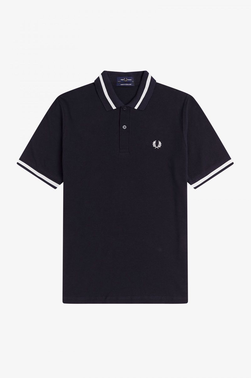 Men's Fred Perry M2 Polo Shirts Navy | 5682130-AJ