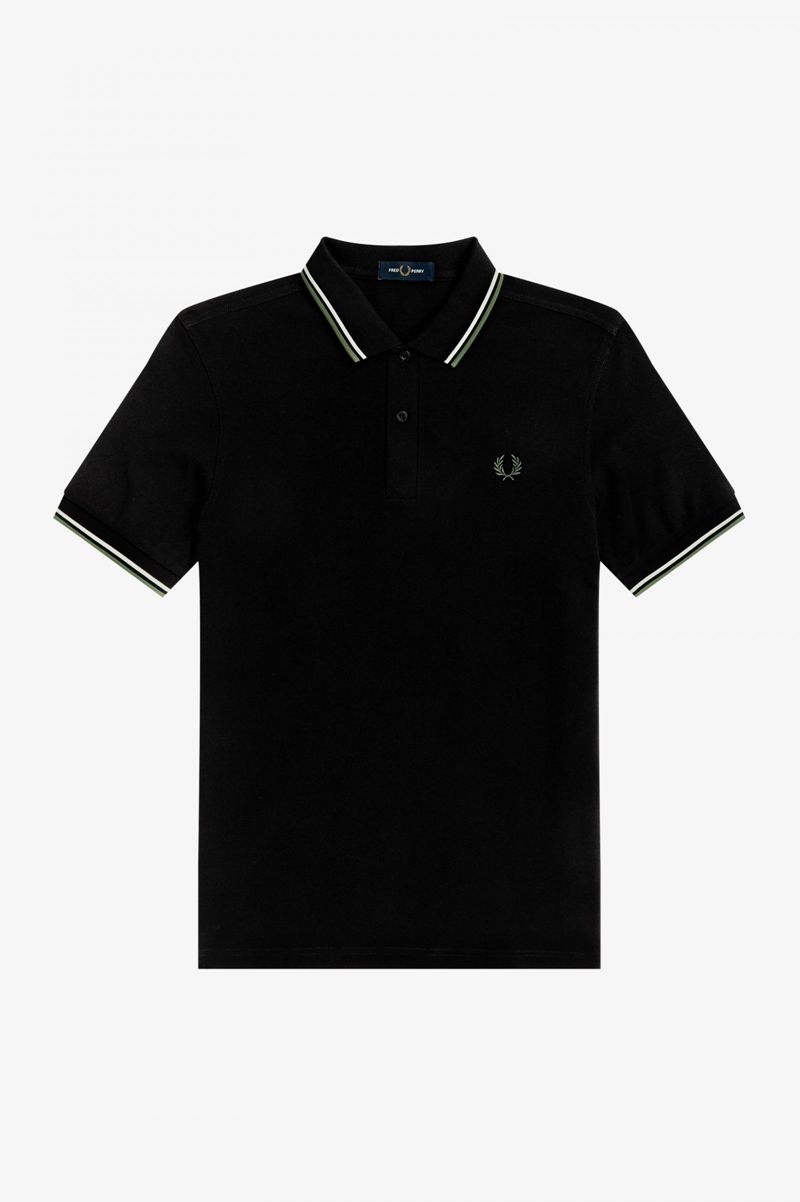 Men's Fred Perry M3600 Polo Shirts Black | 1467503-VY