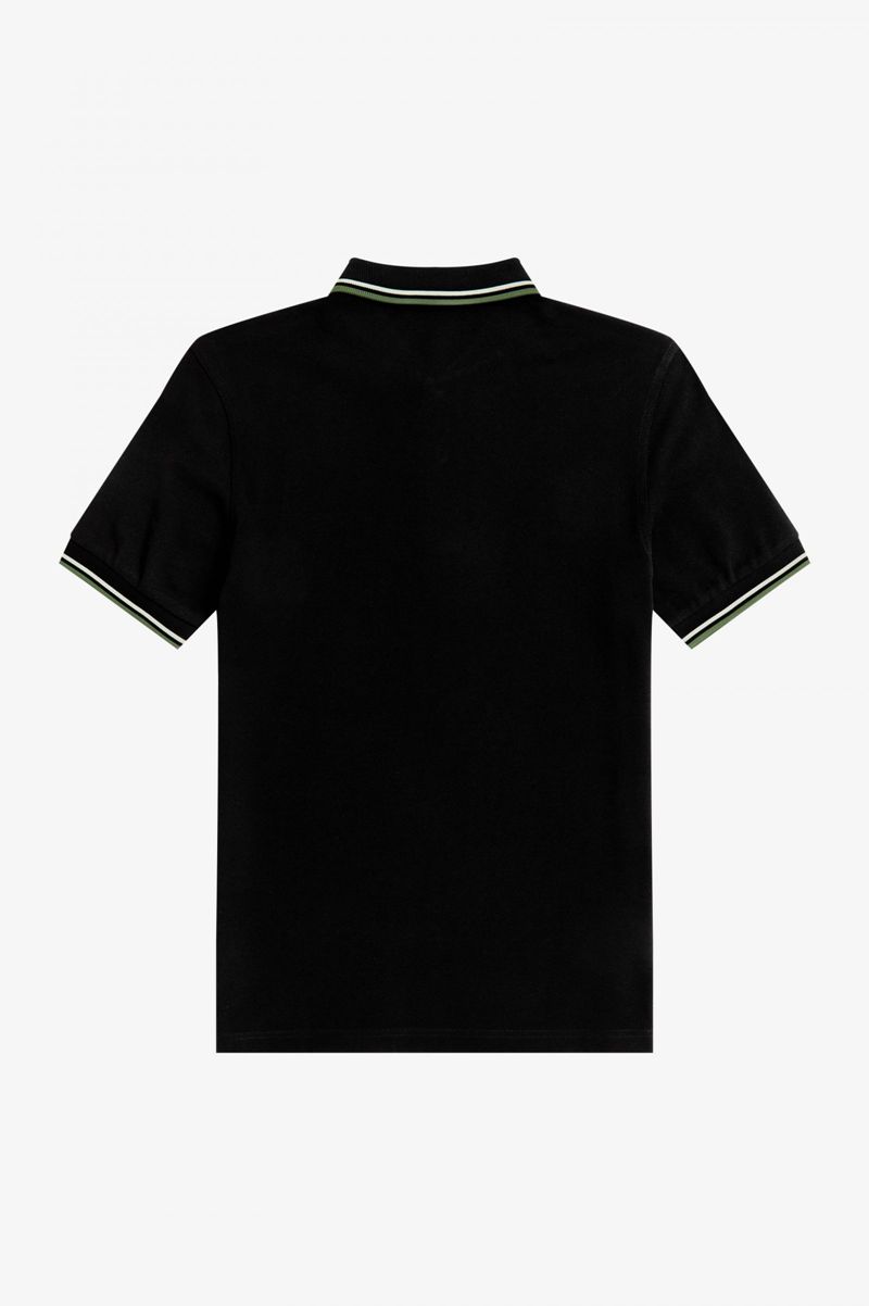 Men's Fred Perry M3600 Polo Shirts Black | 1467503-VY