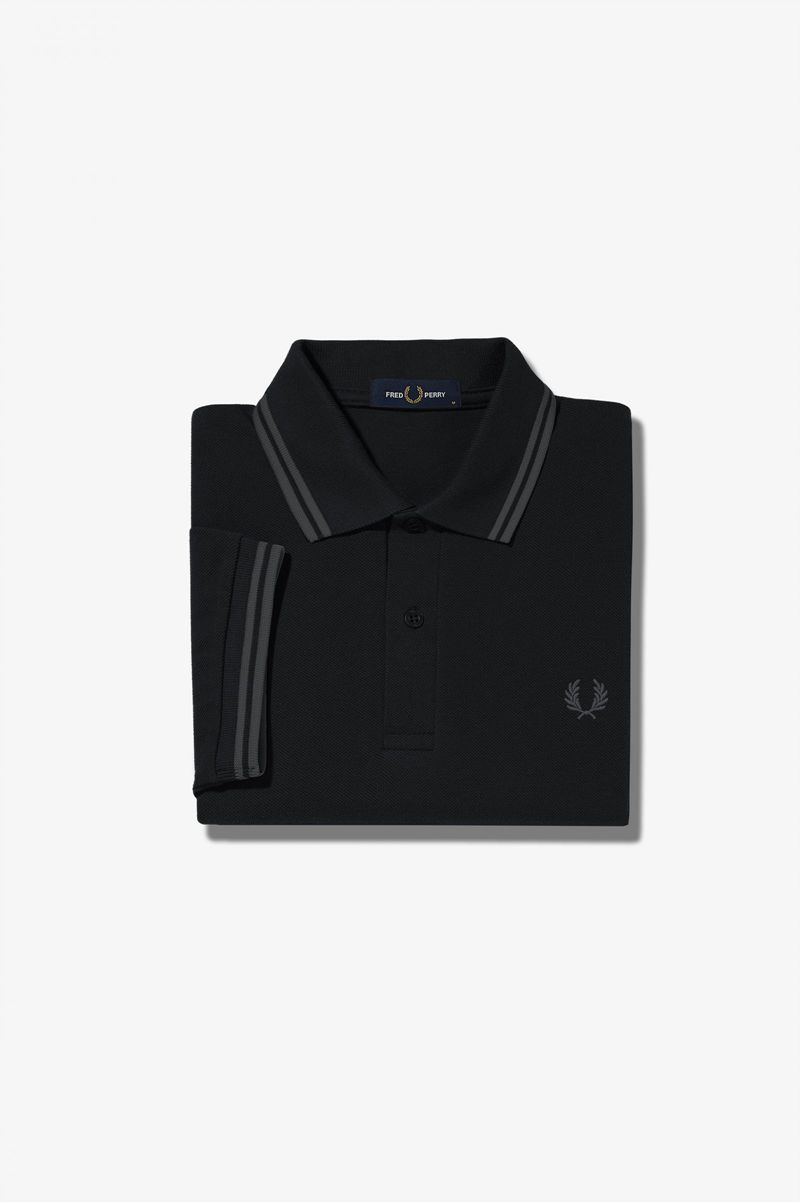 Men's Fred Perry M3600 Polo Shirts Black | 1573260-YT