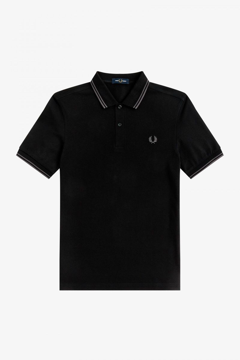 Men's Fred Perry M3600 Polo Shirts Black | 1573260-YT