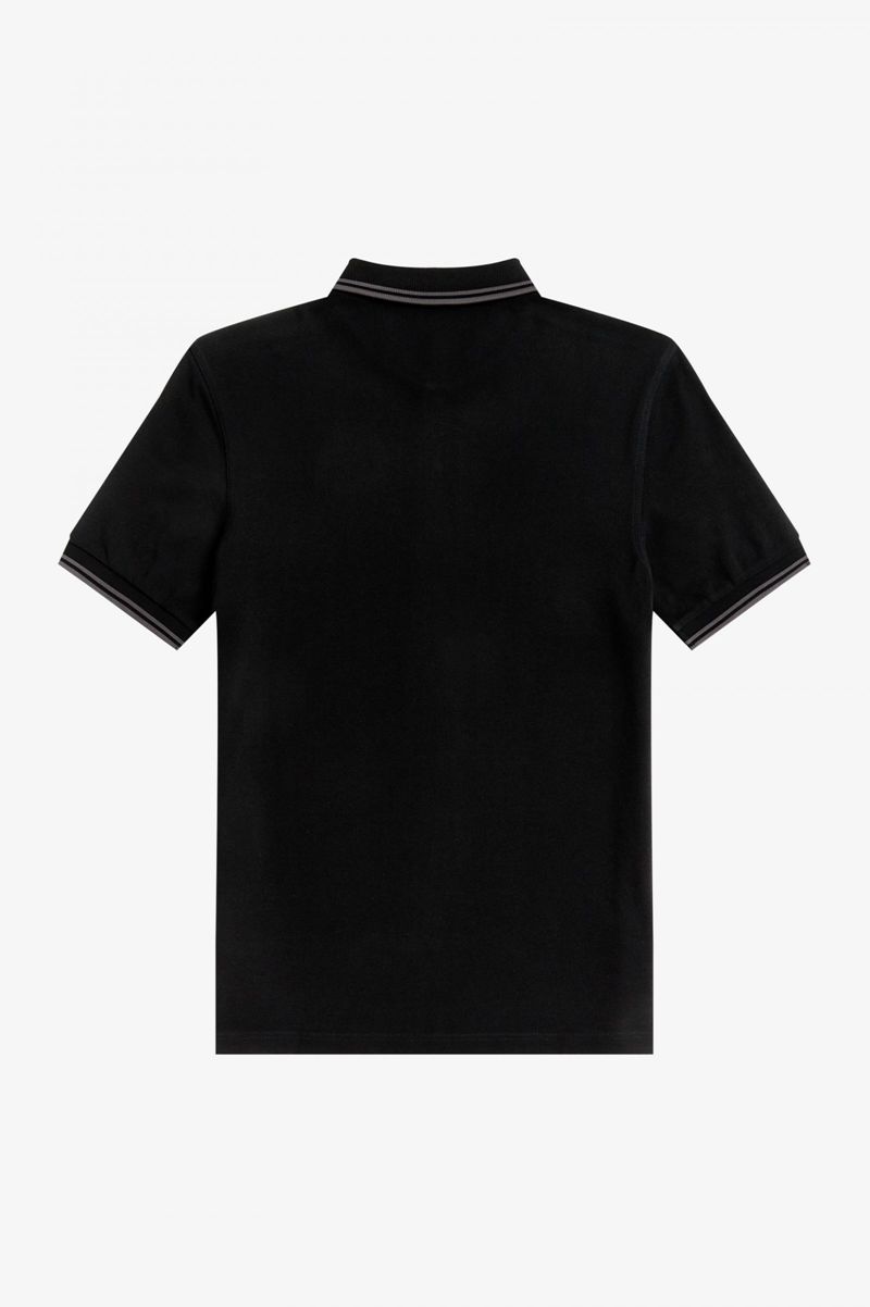 Men's Fred Perry M3600 Polo Shirts Black | 1573260-YT