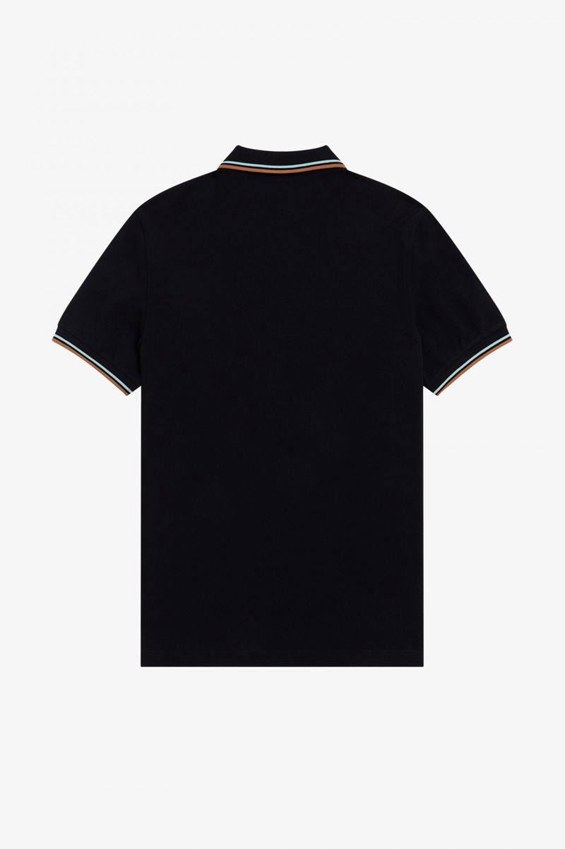 Men's Fred Perry M3600 Polo Shirts Black | 3275908-EG