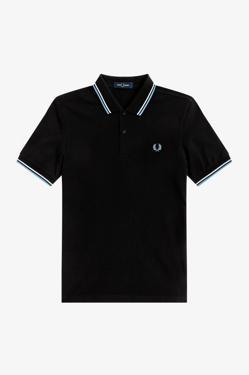 Men's Fred Perry M3600 Polo Shirts Black | 6251790-VA