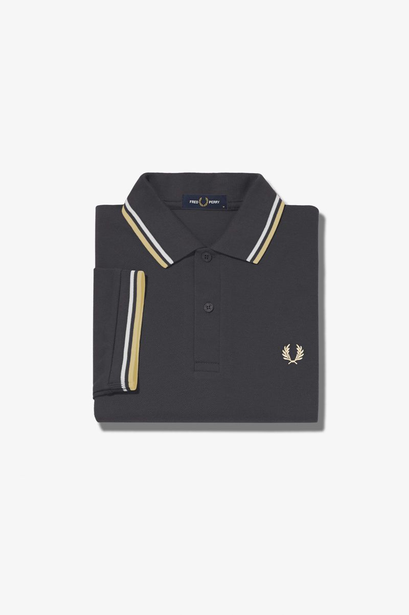 Men's Fred Perry M3600 Polo Shirts Black | 7690423-ZD