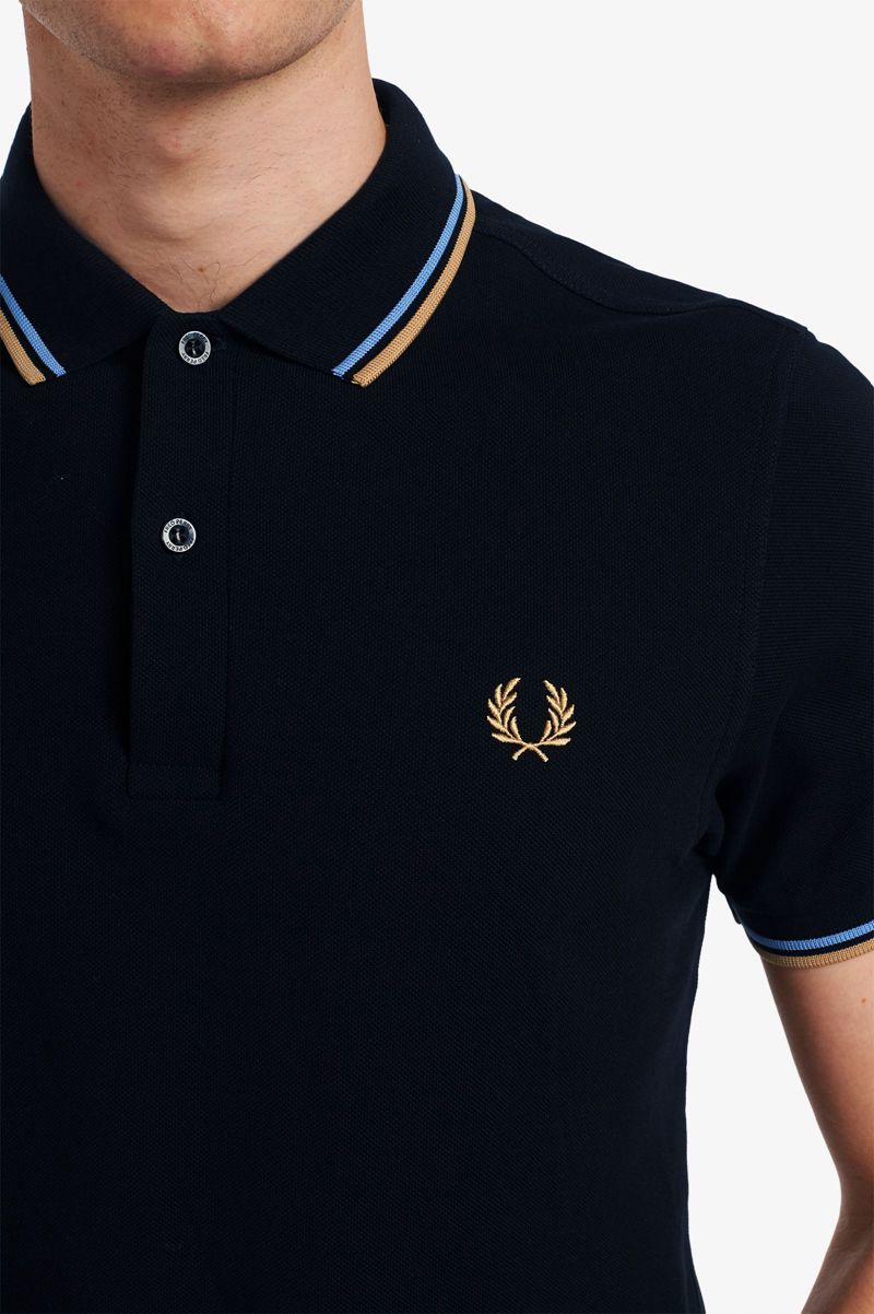 Men's Fred Perry M3600 Polo Shirts Black | 7938460-BQ