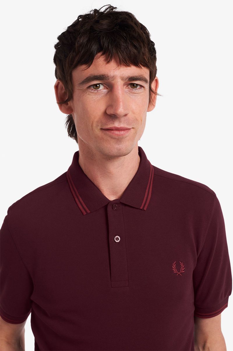 Men's Fred Perry M3600 Polo Shirts Black | 7980362-QK