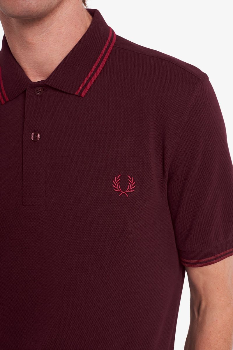 Men's Fred Perry M3600 Polo Shirts Black | 7980362-QK