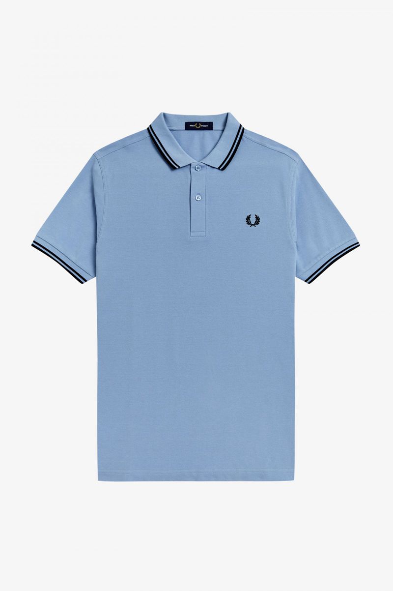 Men's Fred Perry M3600 Polo Shirts Blue | 2850376-UM