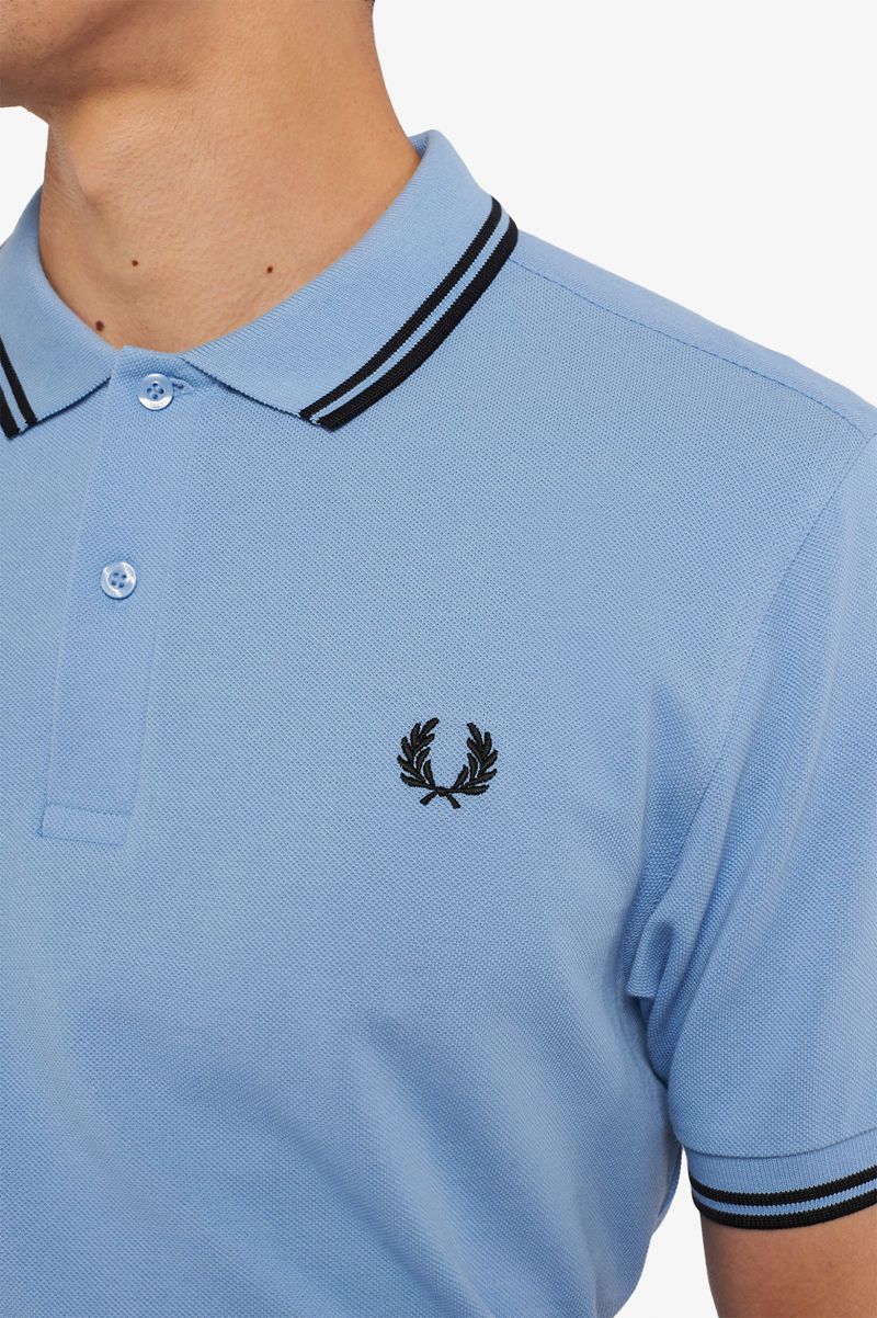 Men's Fred Perry M3600 Polo Shirts Blue | 2850376-UM