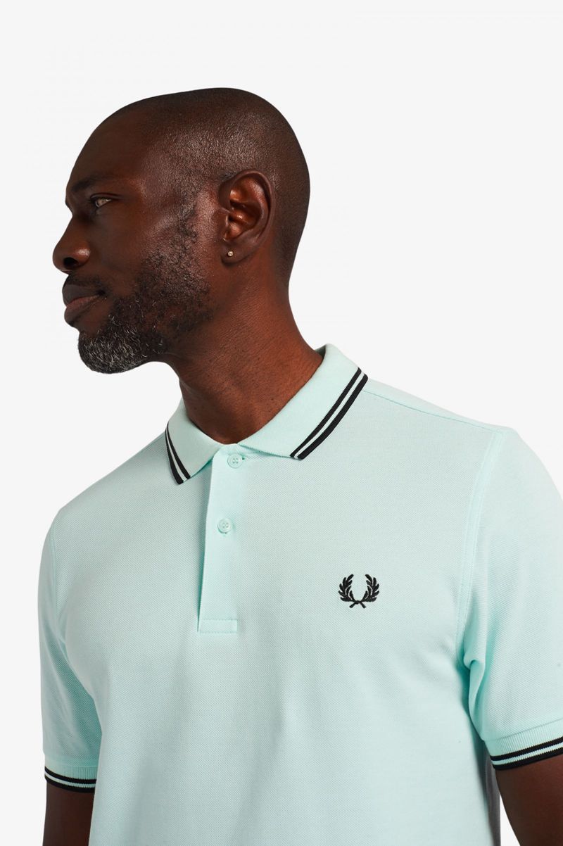 Men's Fred Perry M3600 Polo Shirts Blue | 3472096-ZE