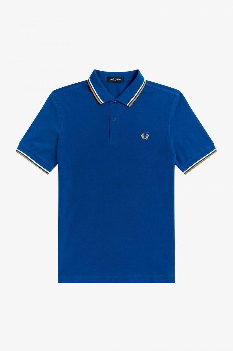 Men's Fred Perry M3600 Polo Shirts Blue | 4825109-DH