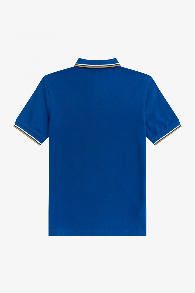 Men's Fred Perry M3600 Polo Shirts Blue | 4825109-DH