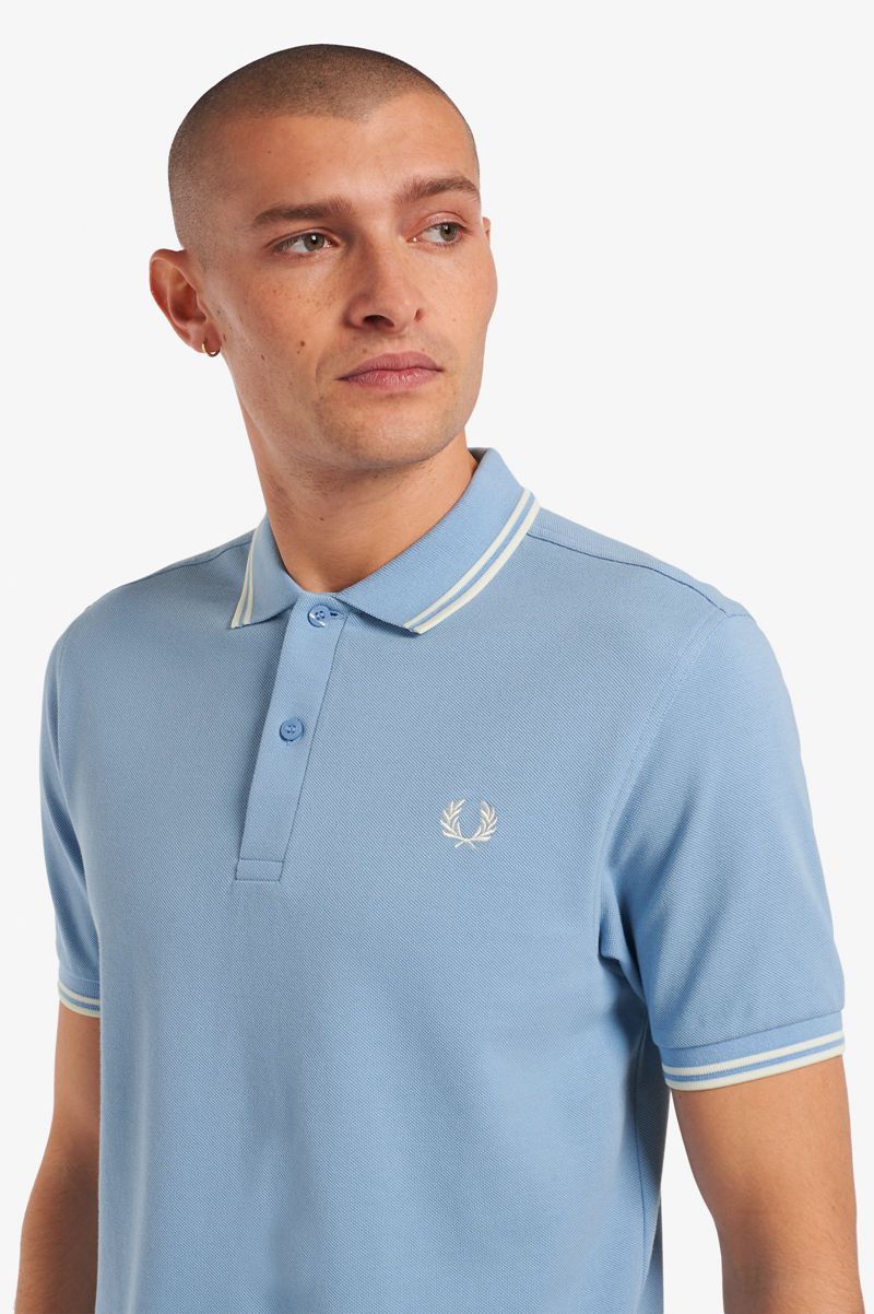 Men's Fred Perry M3600 Polo Shirts Blue | 5042368-YC