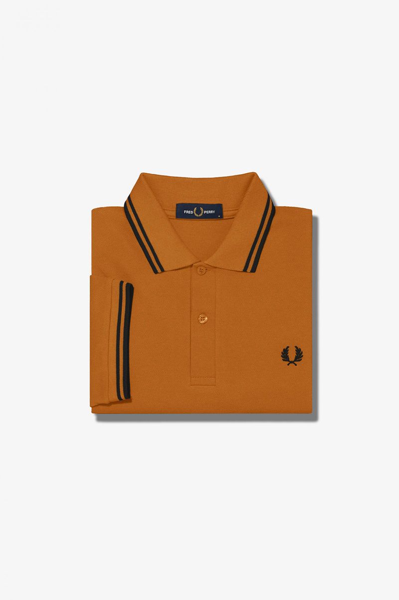 Men's Fred Perry M3600 Polo Shirts Camel | 6329187-NX