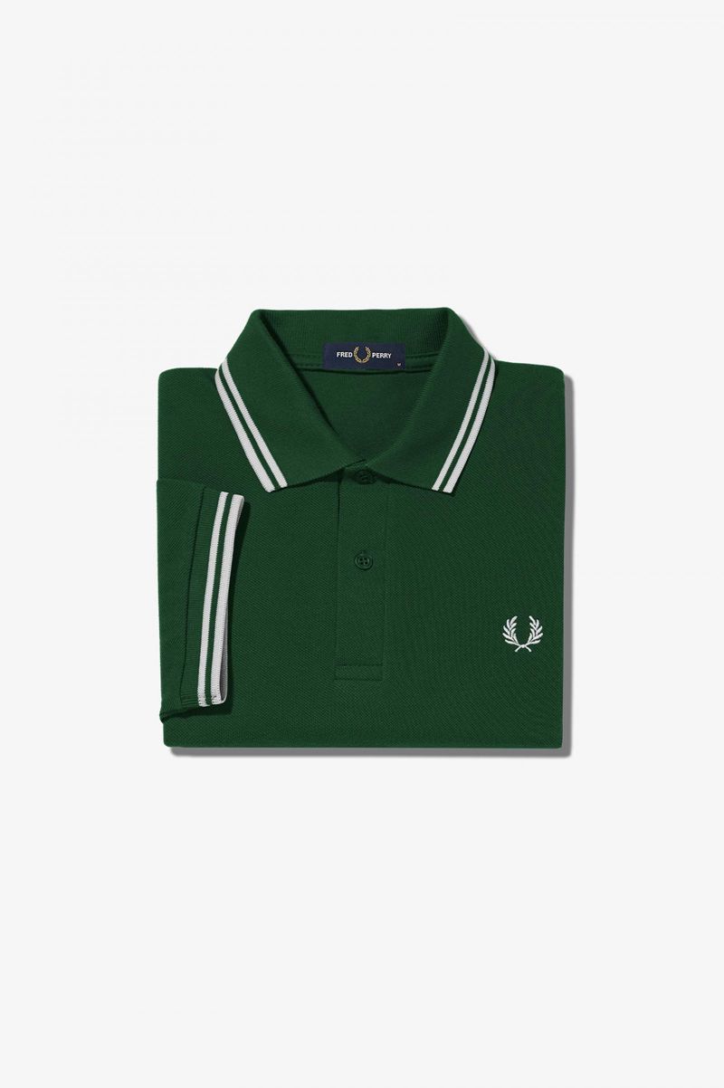 Men's Fred Perry M3600 Polo Shirts Dark Green | 5182367-FL